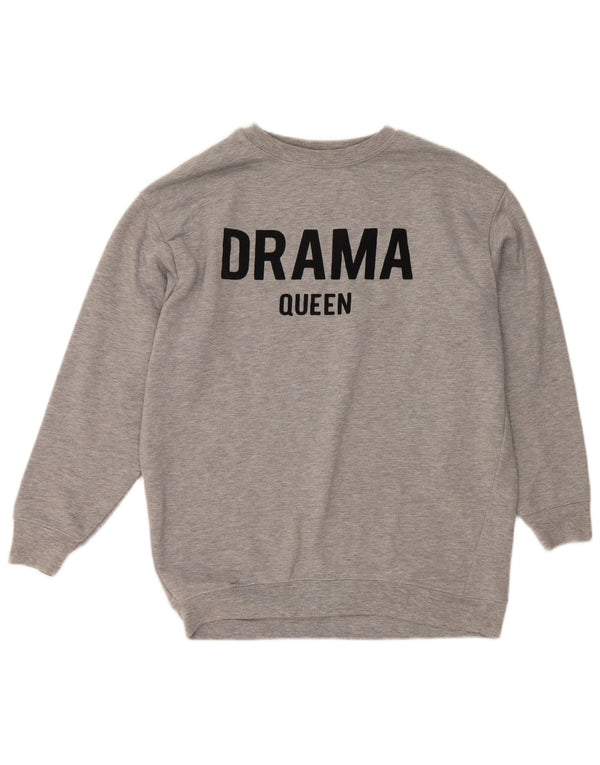 Damska bluza oversize z grafiką Zara UK 10 Small Grey