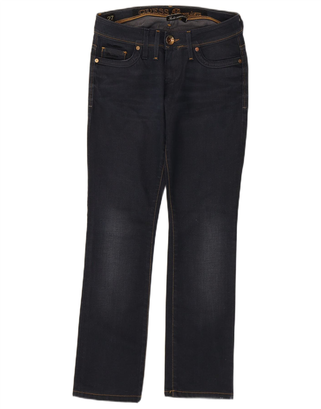 Guess Womens Bootcut Jeans W27 L29 Navy Blue Cotton