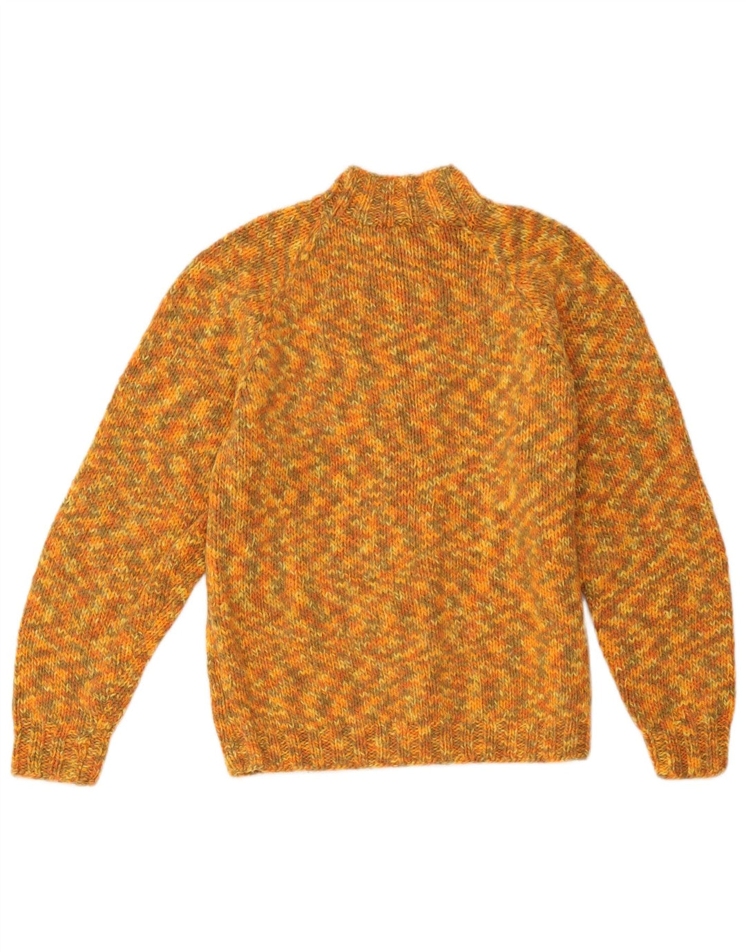 Vintage Womens Cardigan Sweater UK 12 Medium Yellow Flecked