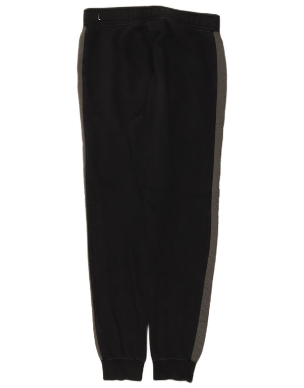 Nike Mens Tracksuit Trousers Joggers Small Black Colourblock Cotton