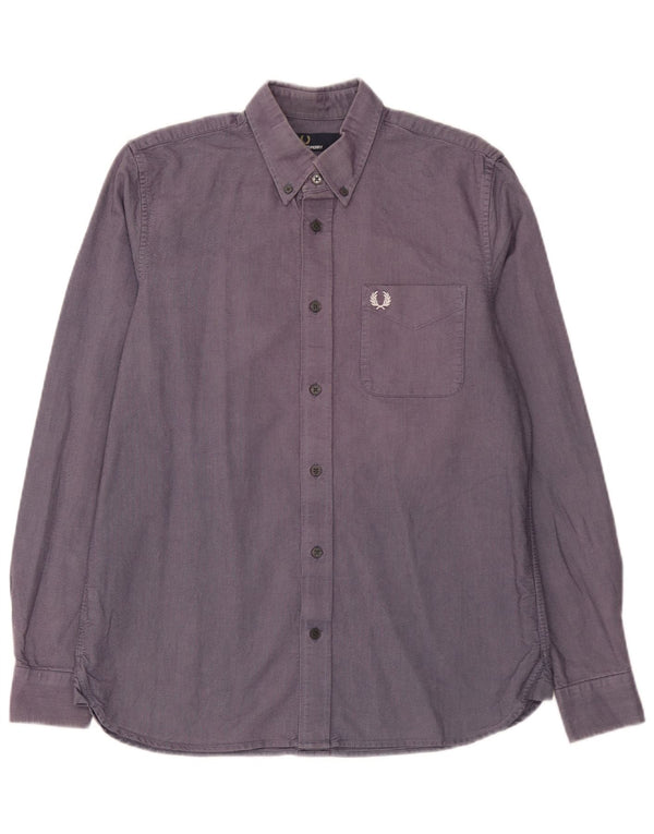 Fred Perry Herreskjorte Medium Blå Bomuld