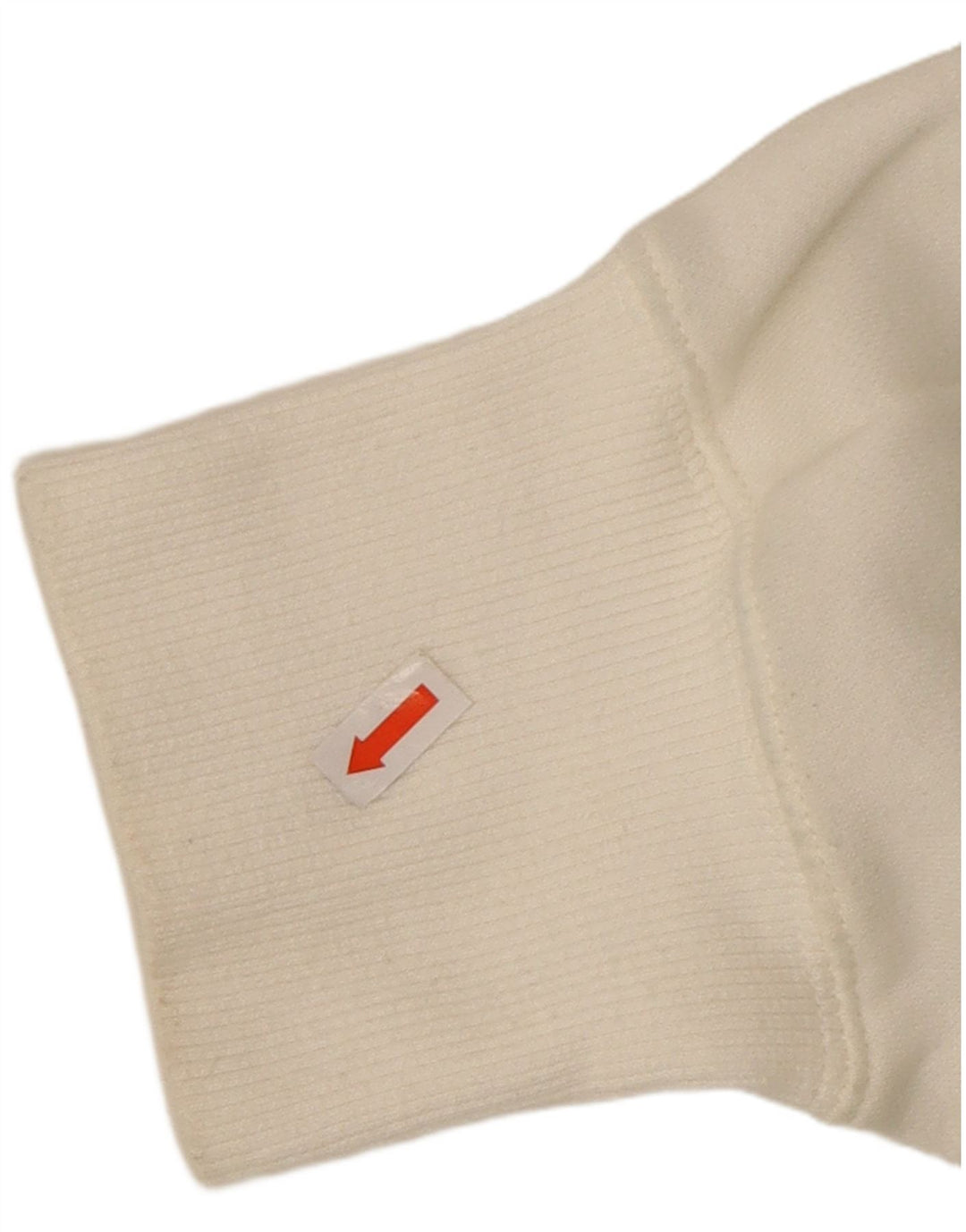 NIKE Womens Crop Oversized Sweatshirt Jumper UK 14 Medium White Cotton