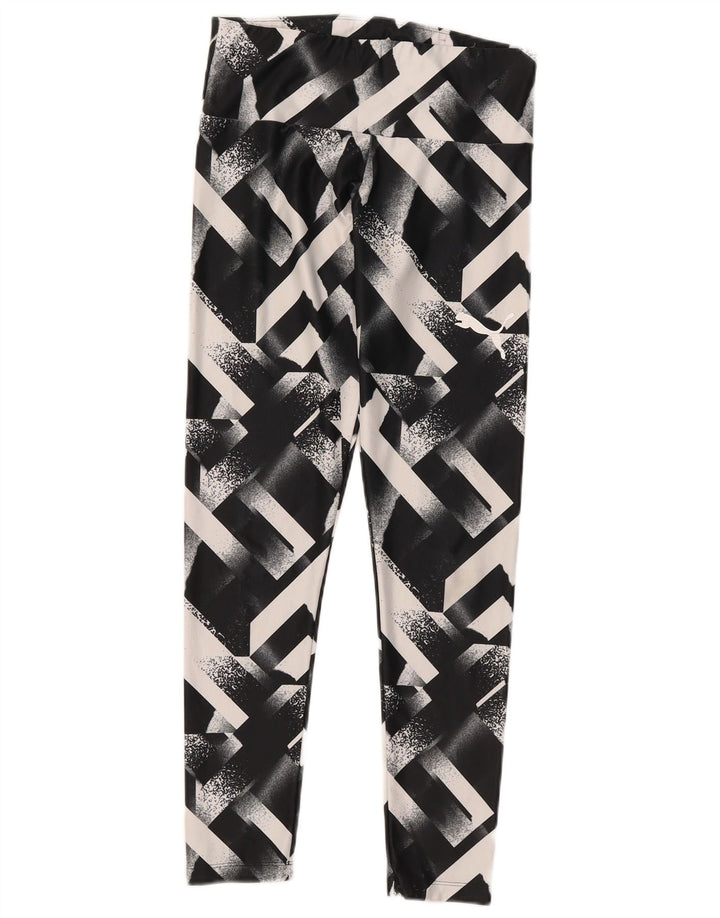 Leggings Puma da donna UK 12 medio nero geometrico