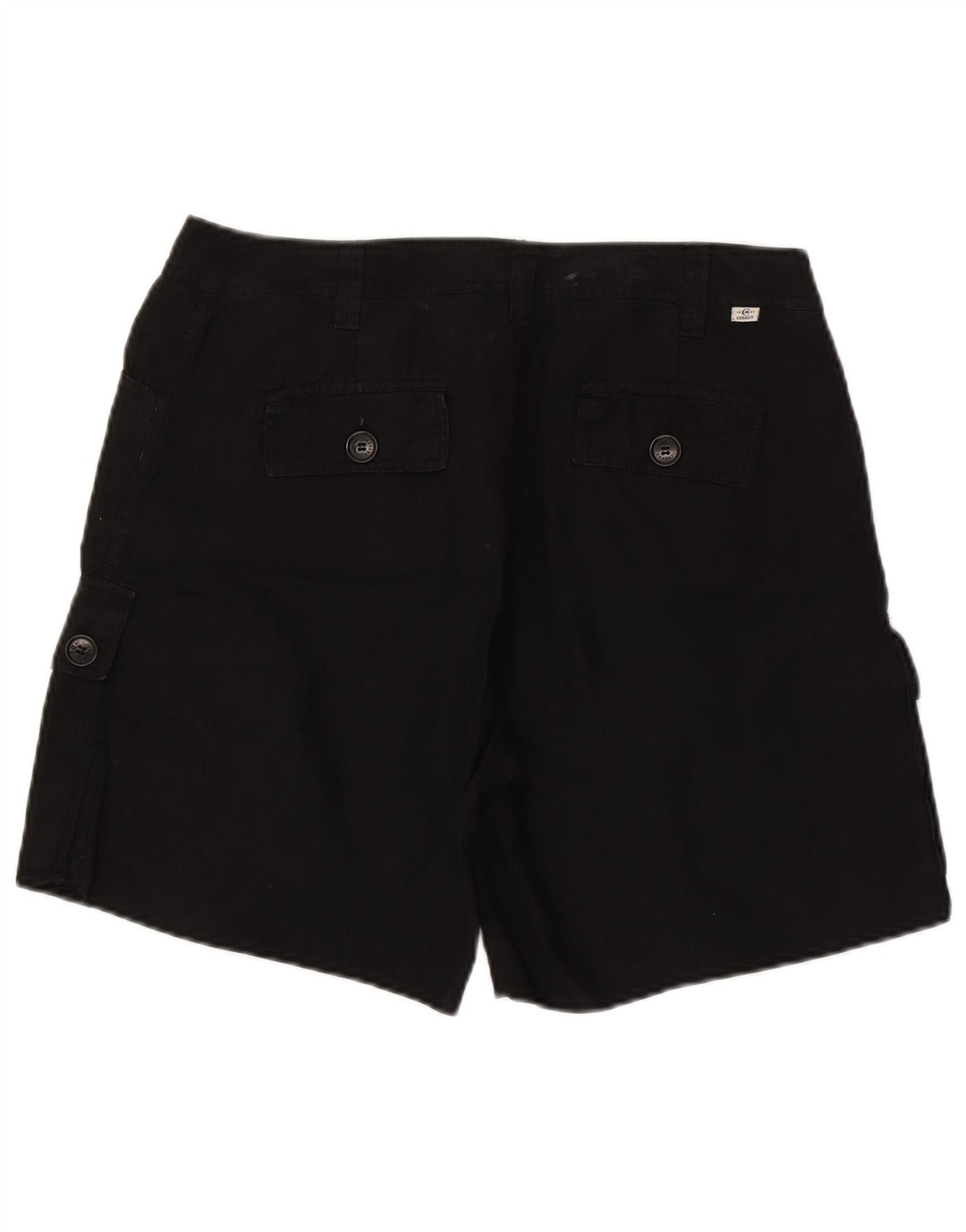 Cerruti 1881 Mens Cargo Shorts W32 Medium  Black Linen