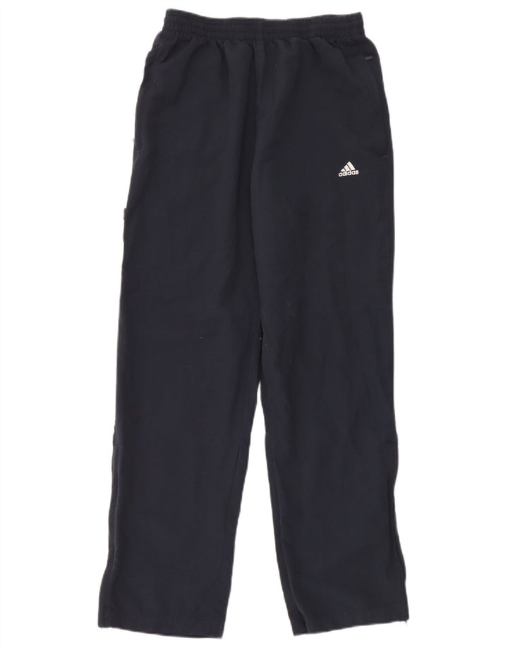 Pantaloni da tuta da uomo Adidas Small in poliestere blu navy