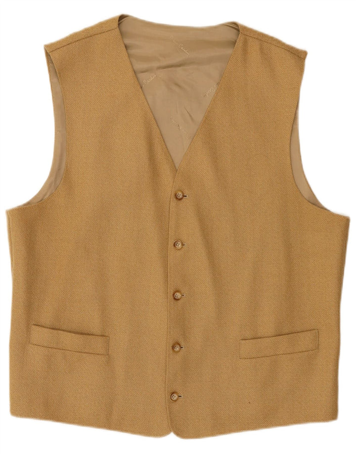 Chaleco de hombre Pierre Cardin IT 48 Lana marrón medio