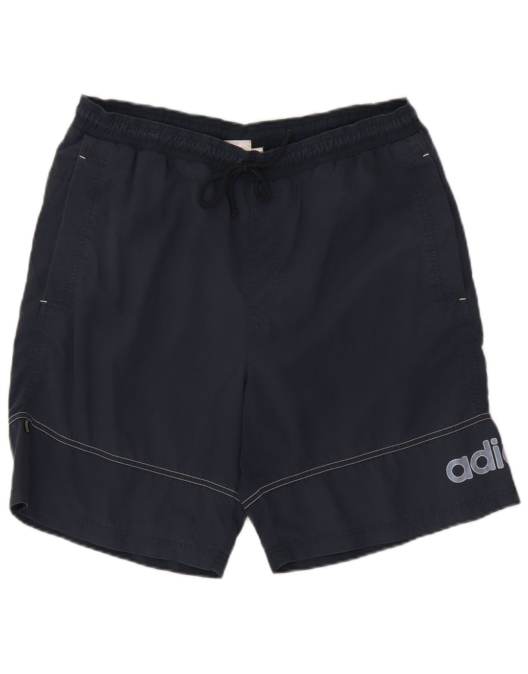 Adidas Mens Graphic Sport Shorts Medium Navy Blue Polyamide
