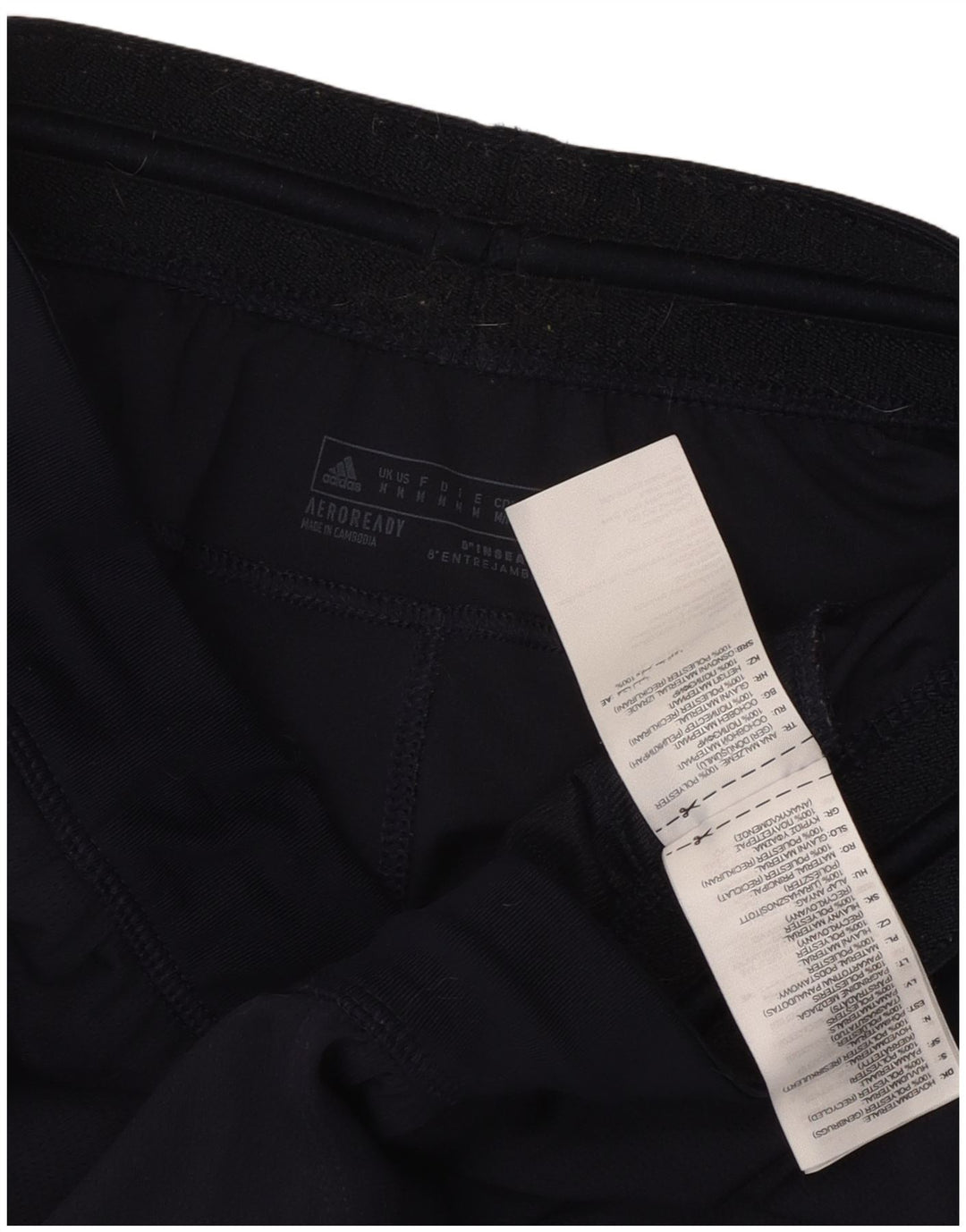 ADIDAS Mens Aeroready Sport Shorts Medium Navy Blue Polyester