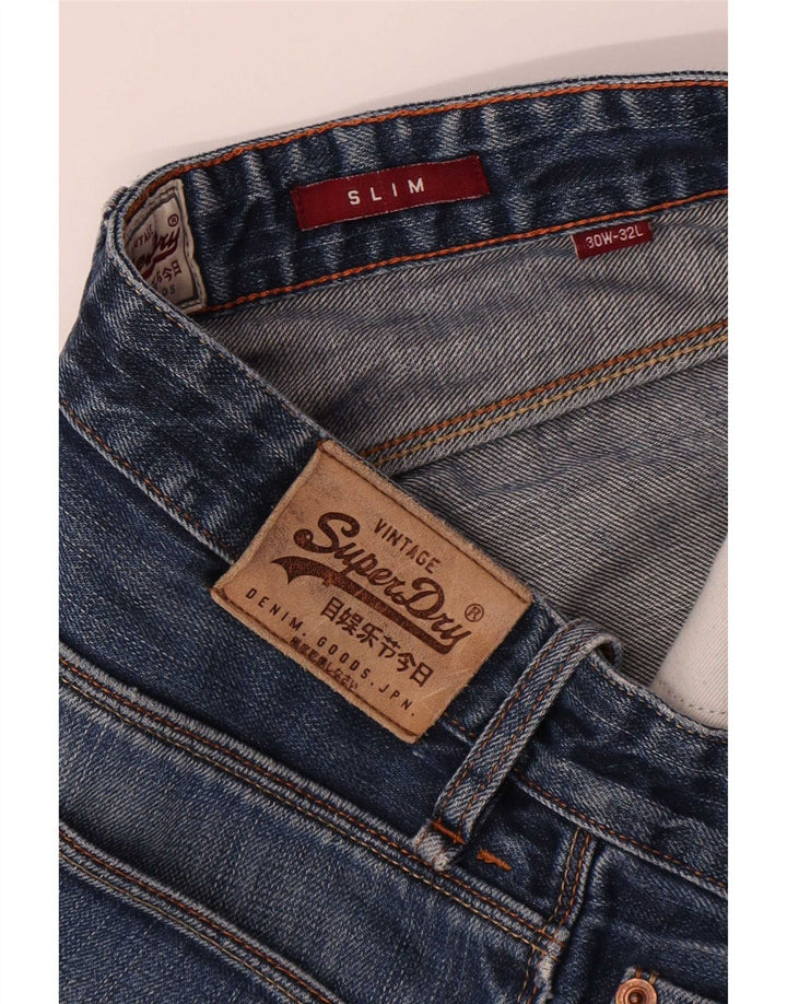 Ανδρικό Slim Jeans Superdry W30 L32 Blue Cotton