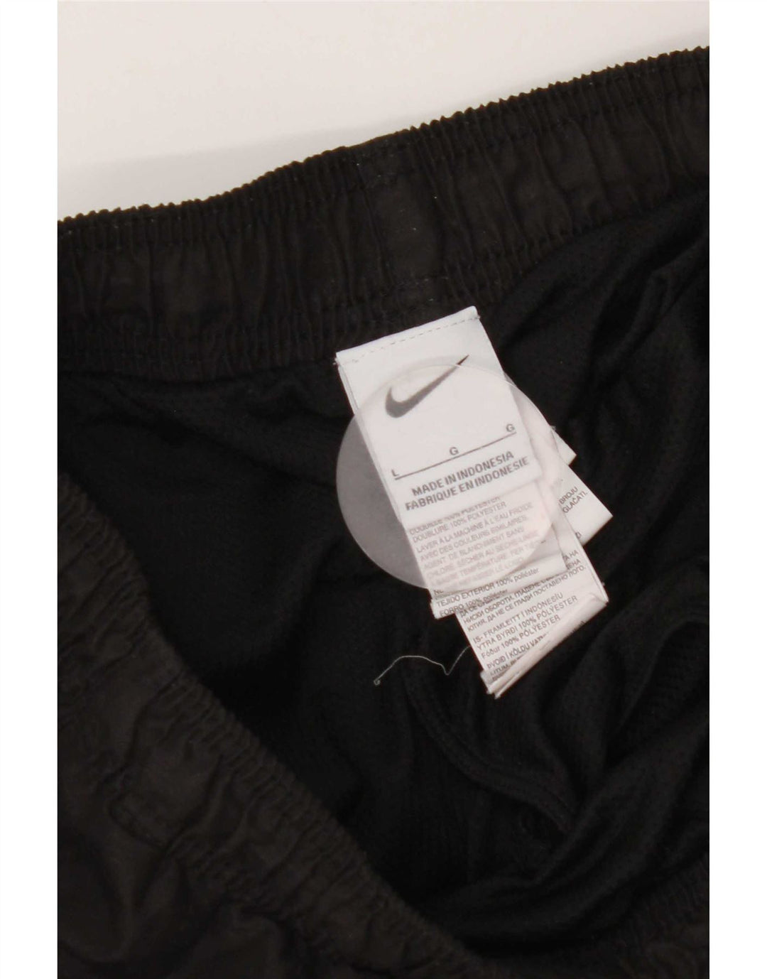 Short de sport Nike pour hommes, grand, noir, polyester