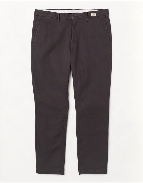 Tommy Hilfiger Mens Straight Chino Trousers W38 L32 Grey Cotton