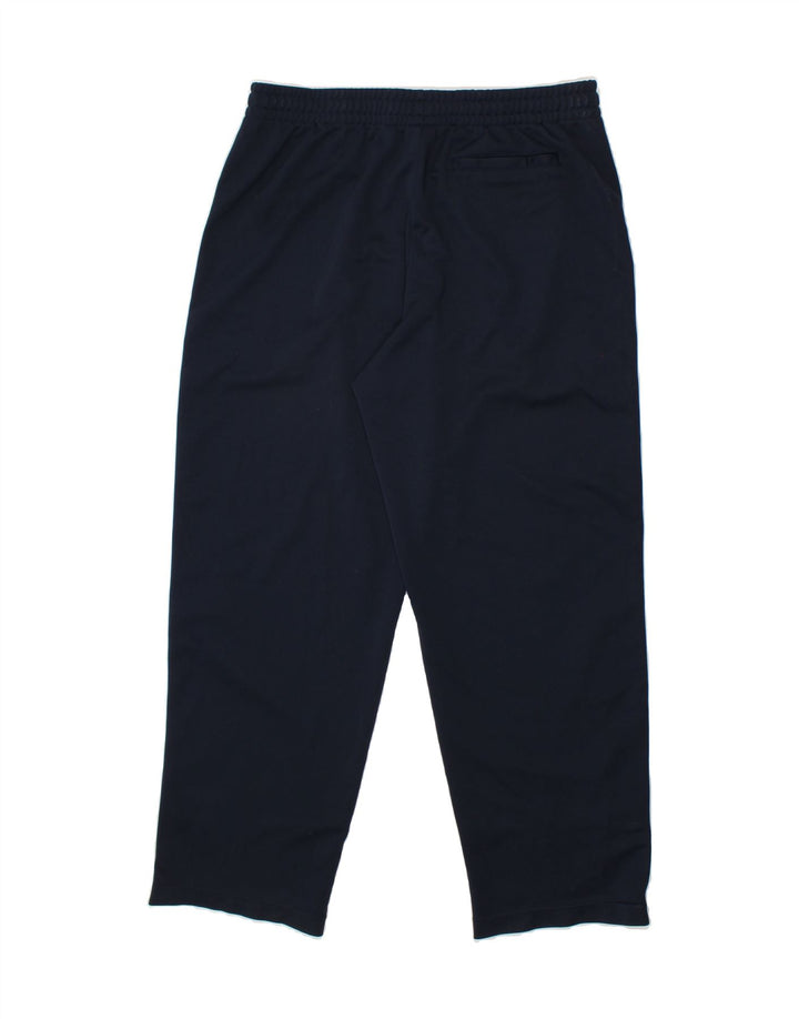 STARTER Mens Tracksuit Trousers Large Navy Blue Colourblock Polyester Vintage Starter and Second-Hand Starter from Messina Hembry 