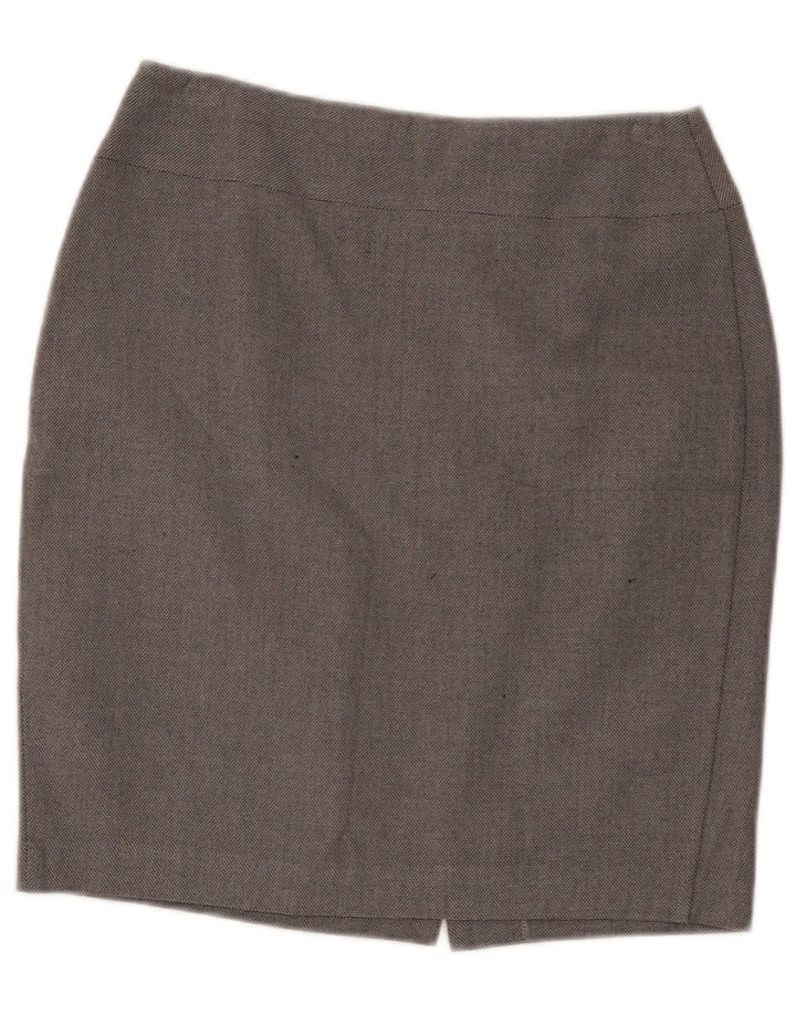 Marks & Spencer Womens Pencil Skirt UK 10 Small W30  Grey Polyester