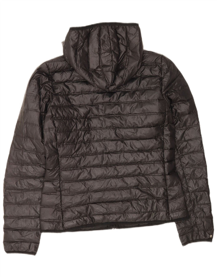 Adidas Veste rembourrée à capuche pour femme UK 8/10 Petit Noir Polyester