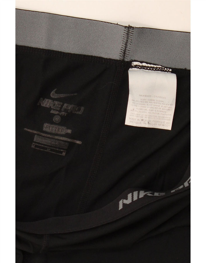 Nike Womens Dri Fit Tracksuit Trousers UK 12 Medium  Black Polyester