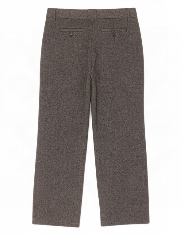 Zara Womens Casual Bukser med brede ben W32 L31 Grå sildeben