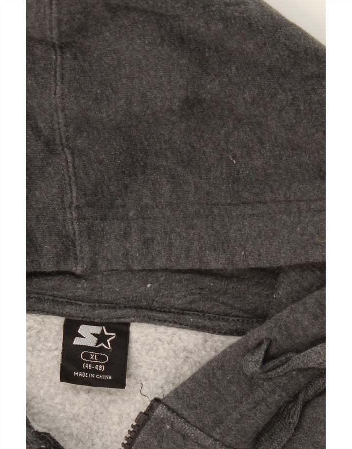 STARTER Mens Zip Hoodie Sweater UK 46/48 XL Grey Cotton Vintage Starter and Second-Hand Starter from Messina Hembry 