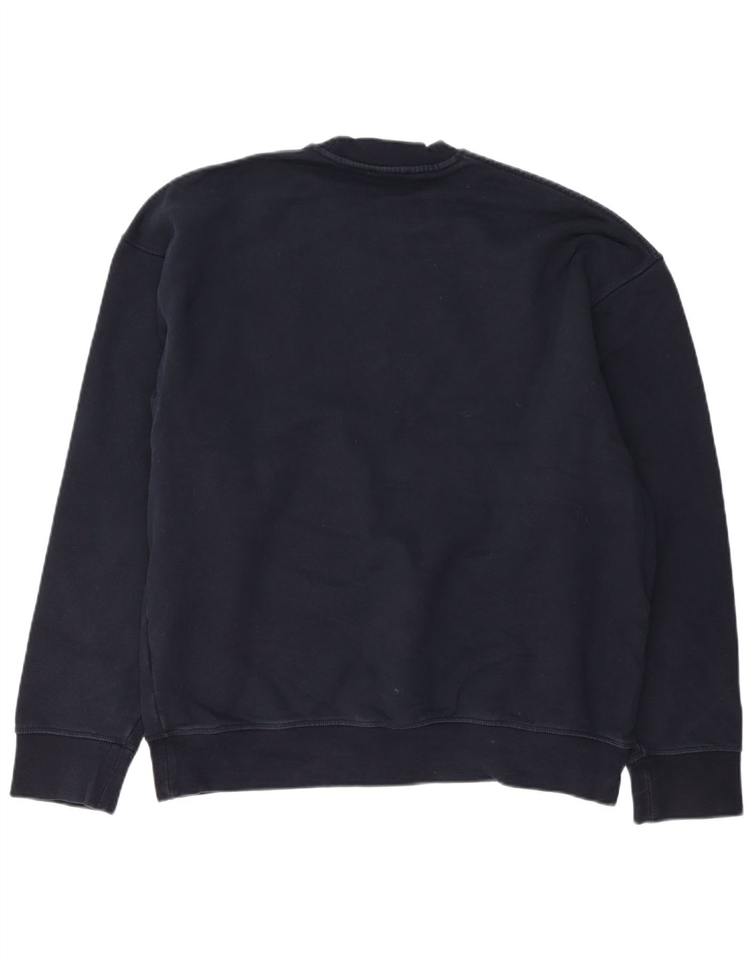 COS Herren-Sweatshirt, Pullover, groß, marineblau, Baumwolle