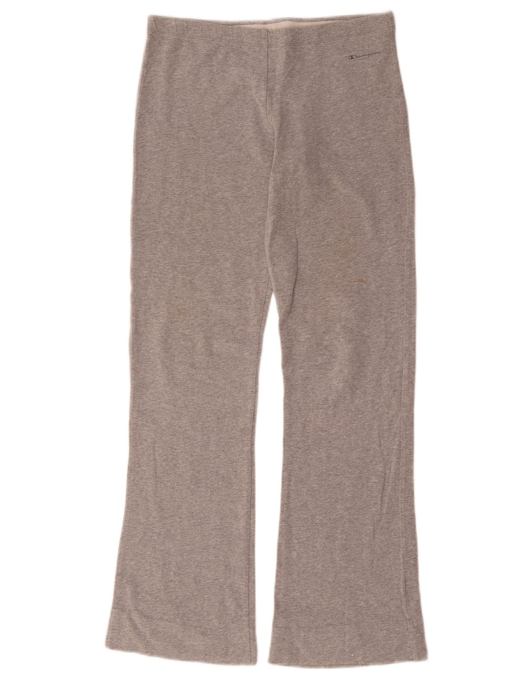 Champion Womens Tracksuit Trousers UK 12 Medium Grey Flecked Cotton