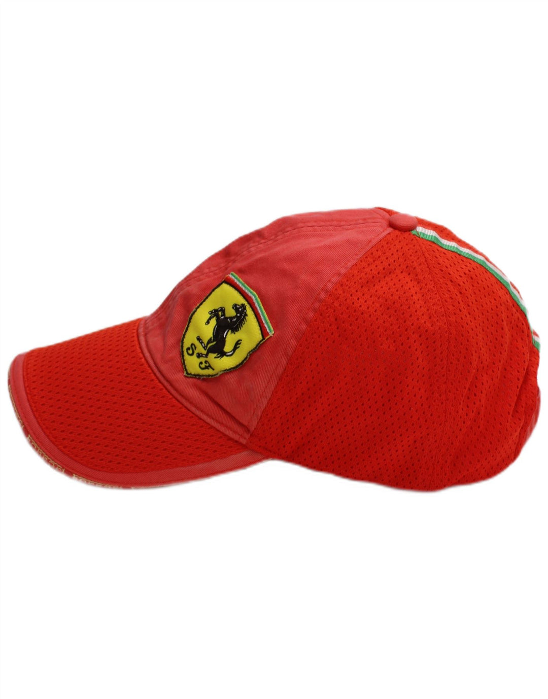 Puma Mens Ferrari Graphic Baseball Cap One Size Red Colourblock