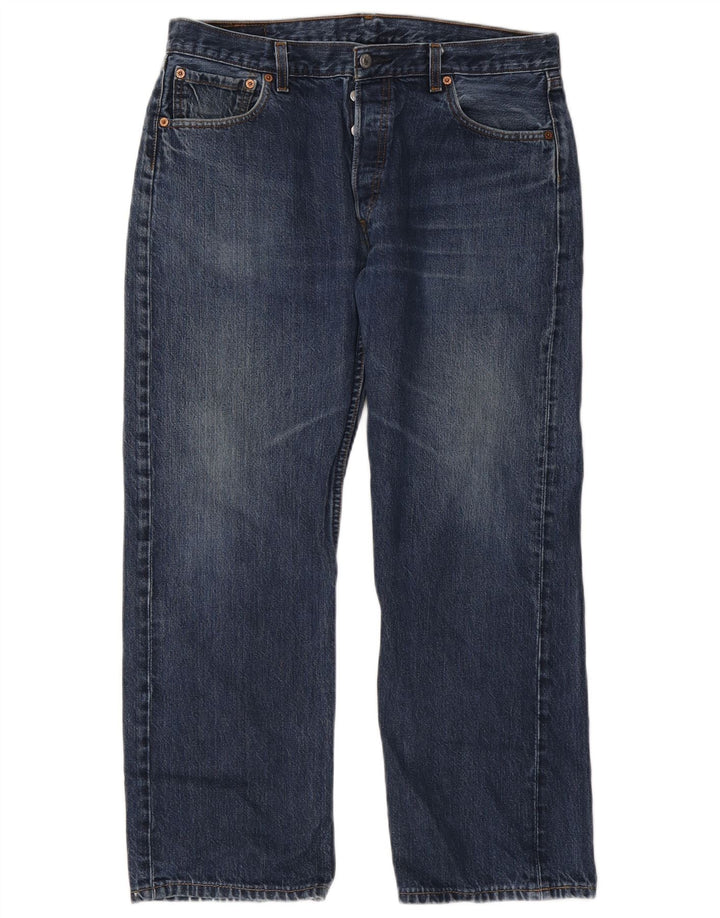 Levi's Mens 501 Straight Jeans W36 L28 Blue Cotton