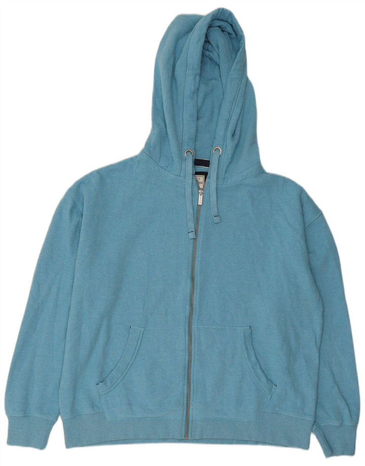 Fat Face Mens Zip Hoodie Sweater Large Blue Cotton