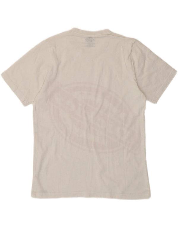 Camiseta feminina Dickies com ajuste solto e gráfico UK 6 XS algodão branco