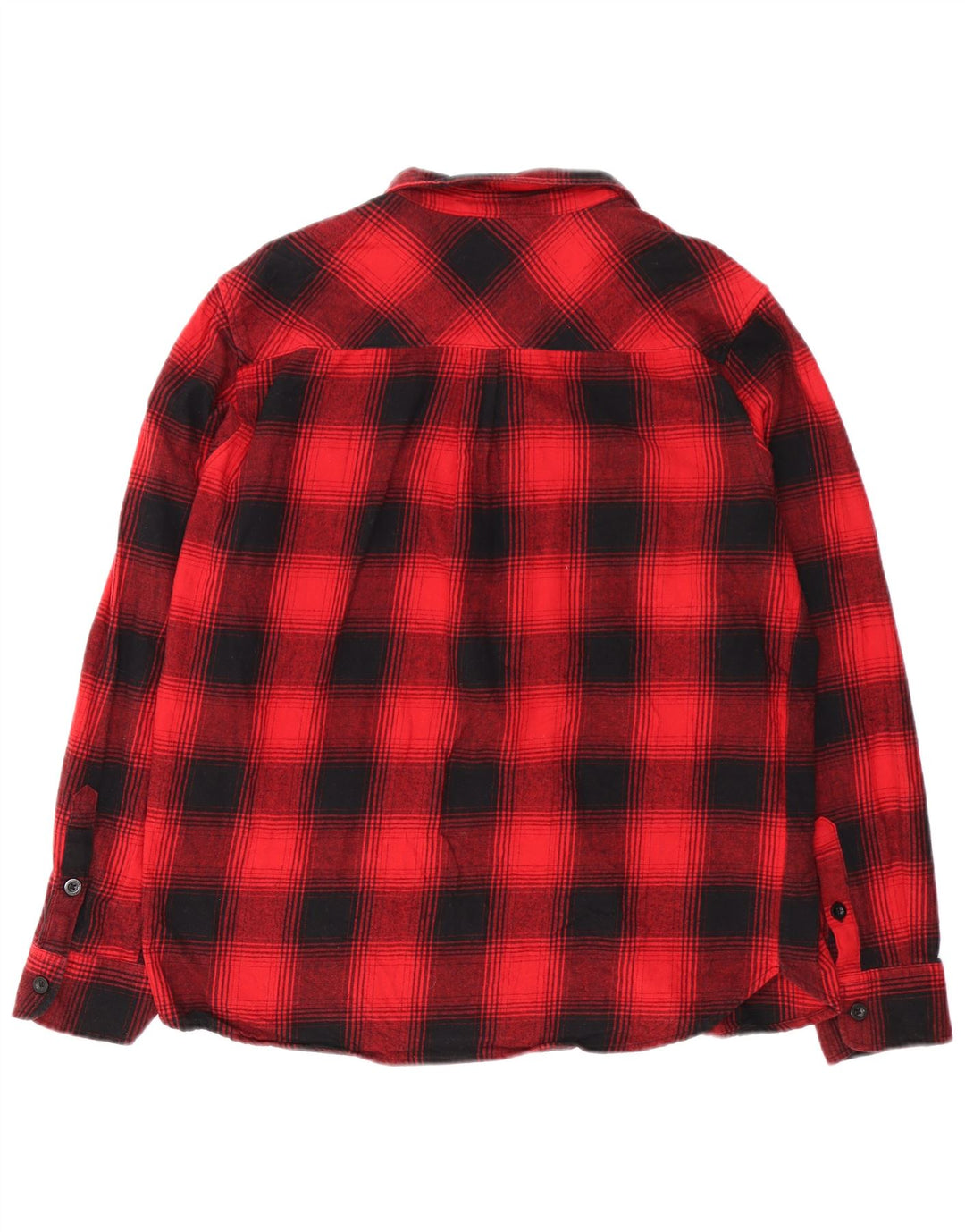 Mountain Warehouse Herre Flanelskjorte XL Rød Ternet Bomuld