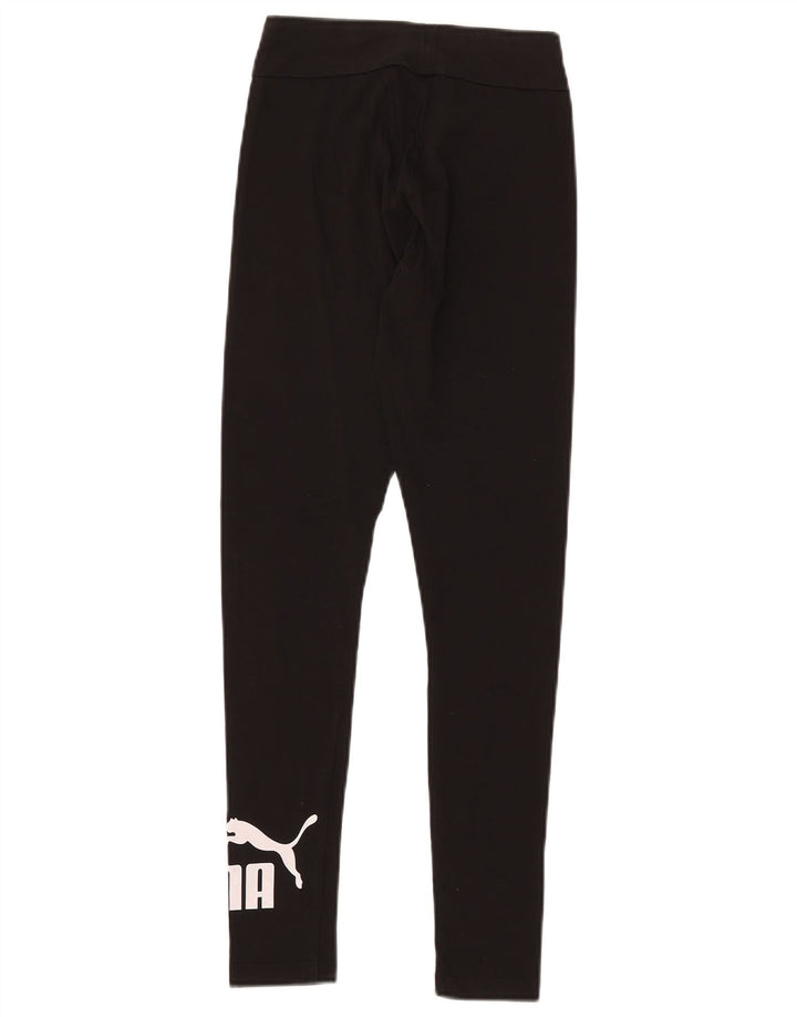 Puma Womens Graphic Leggings UK 8 Small Black