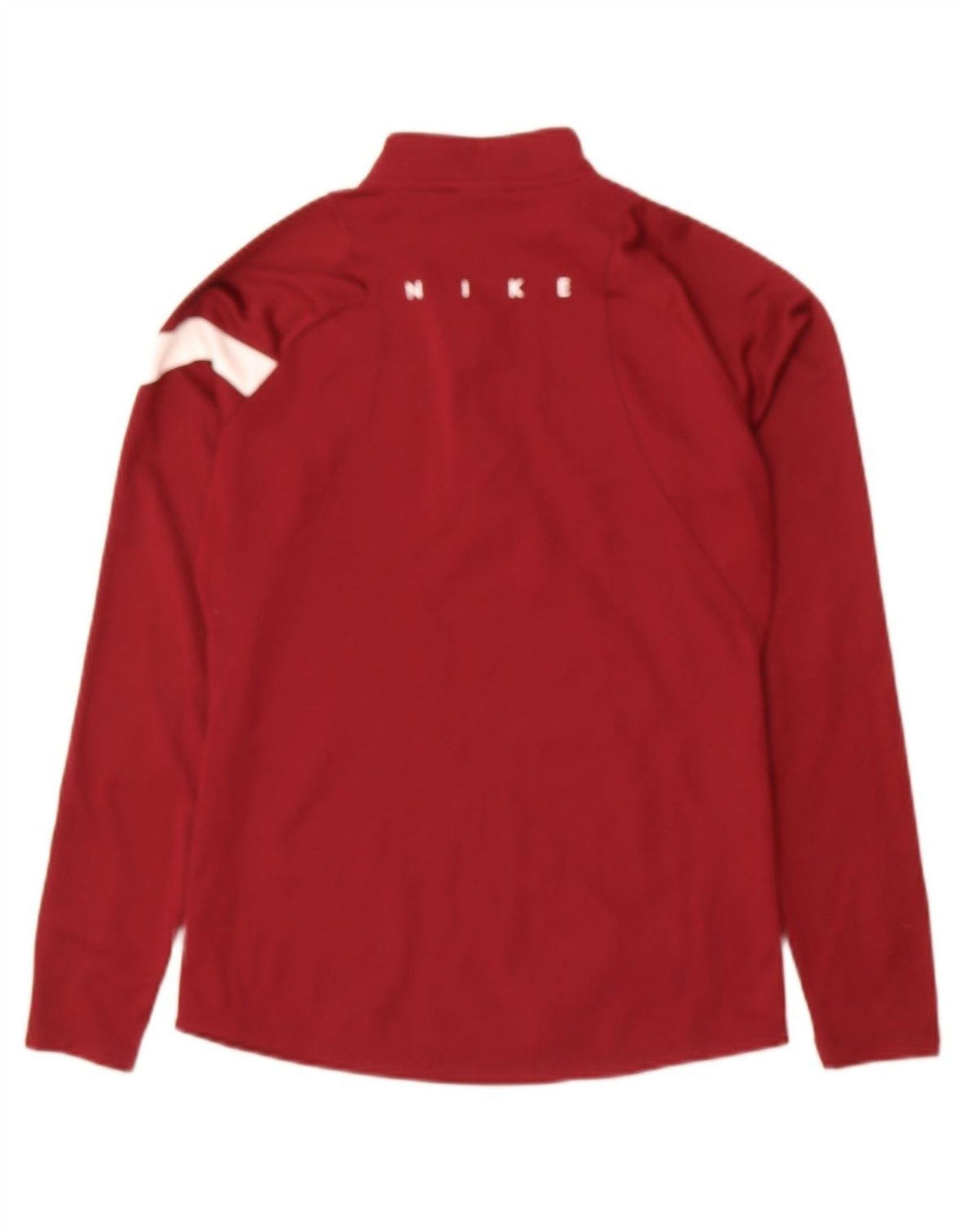 NIKE Mens Dri Fit Graphic Pullover Tracksuit Top XS Burgundy Colourblock