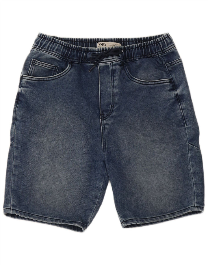 Męskie spodenki jeansowe Zara, małe, W30, niebieskie, bawełniane