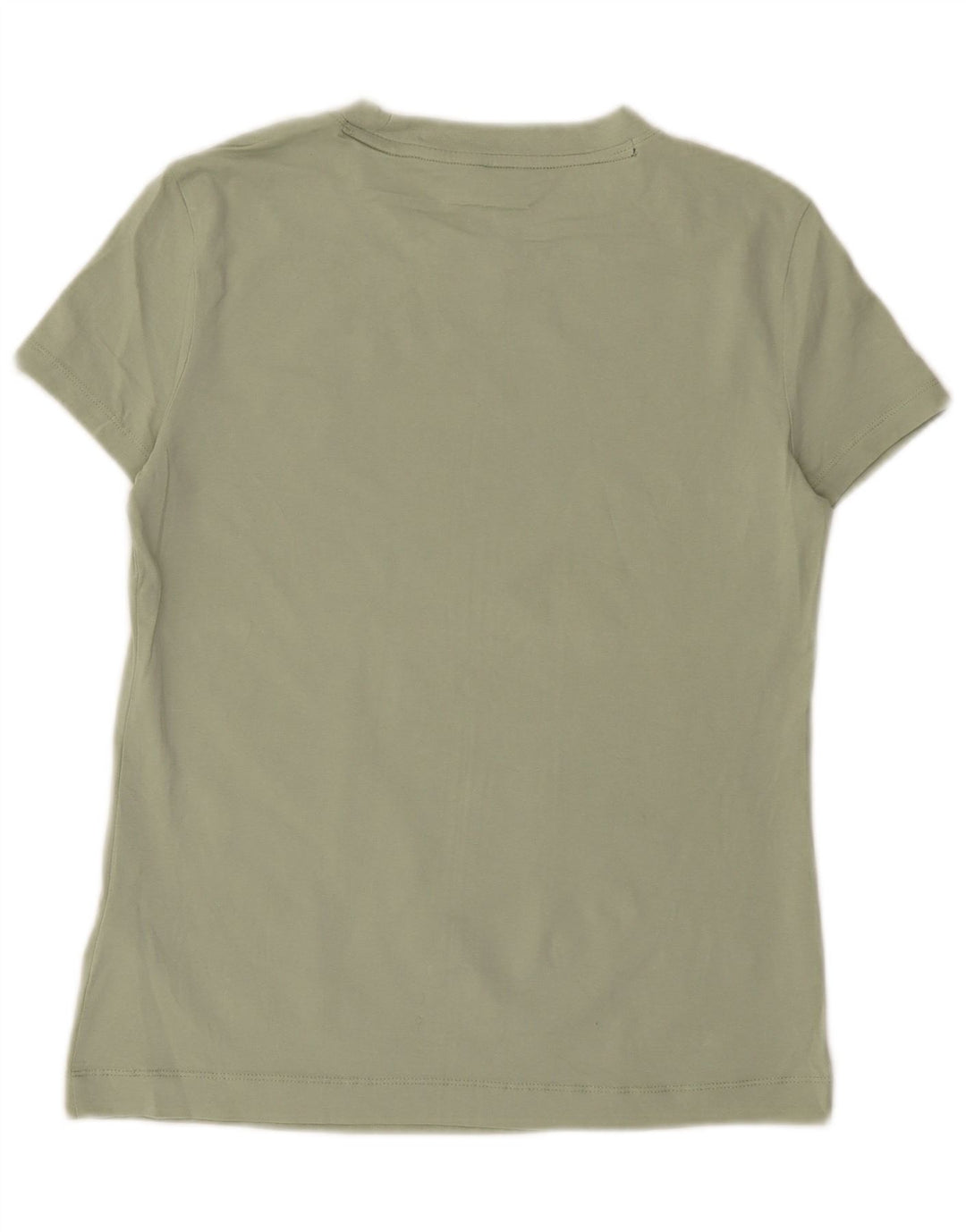 Guess Womens T-Shirt Top UK 12 Medium Green Cotton