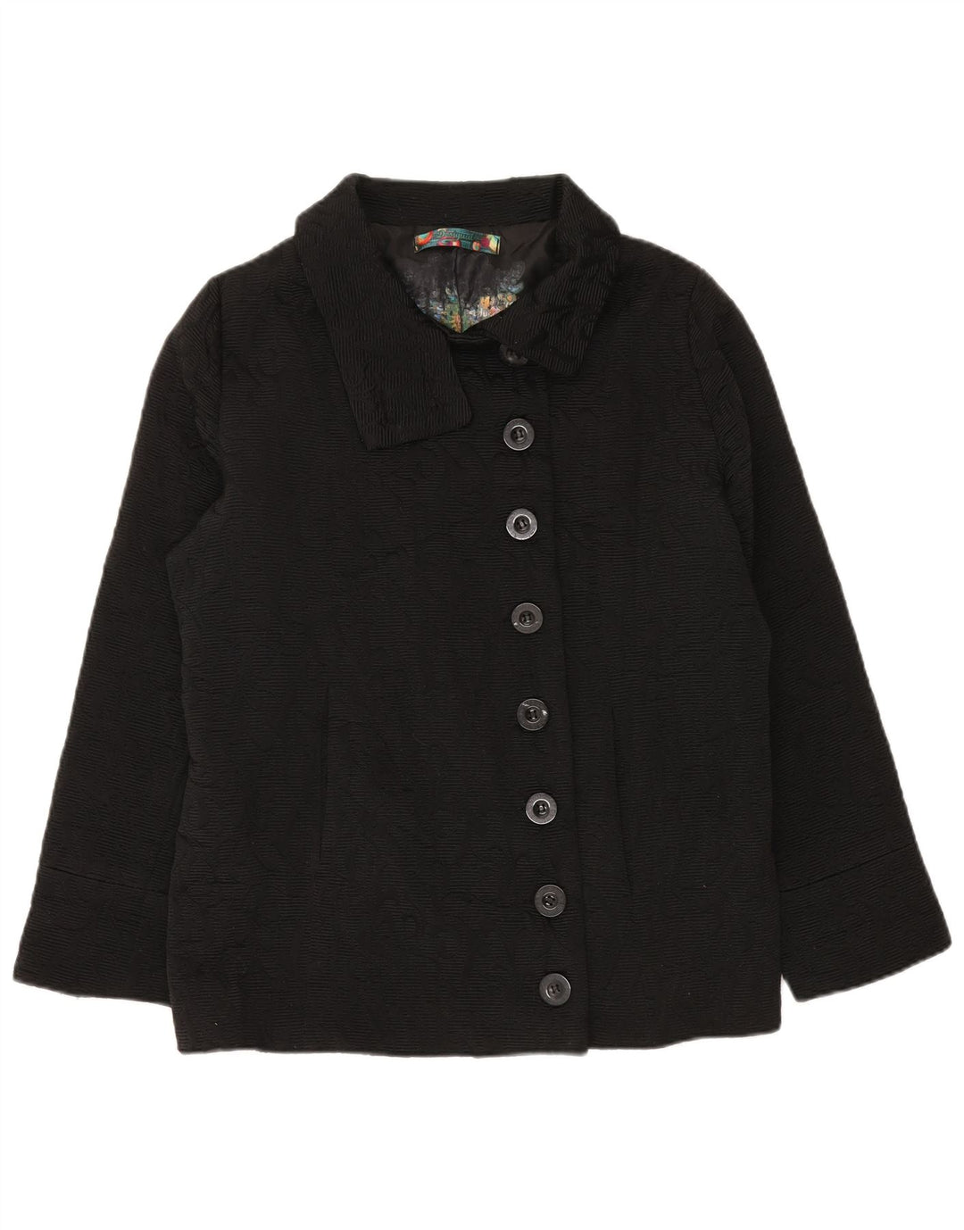 Desigual Womens Overcoat EU 46 XL Black