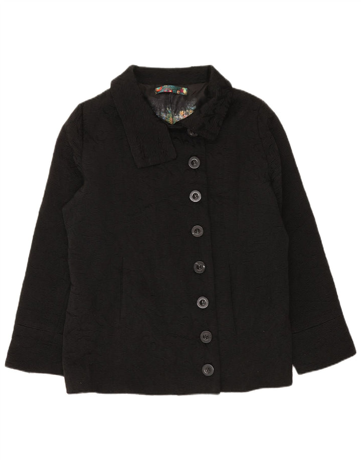 Desigual Womens Overcoat EU 46 XL Black
