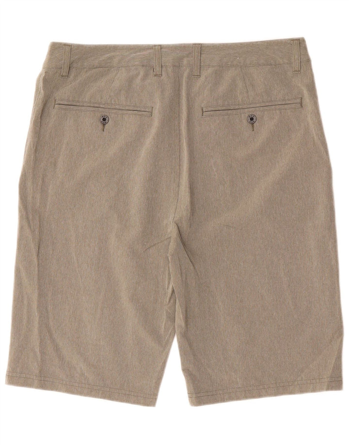 BKE Mens Chino Shorts W33 Medium Grey Polyester