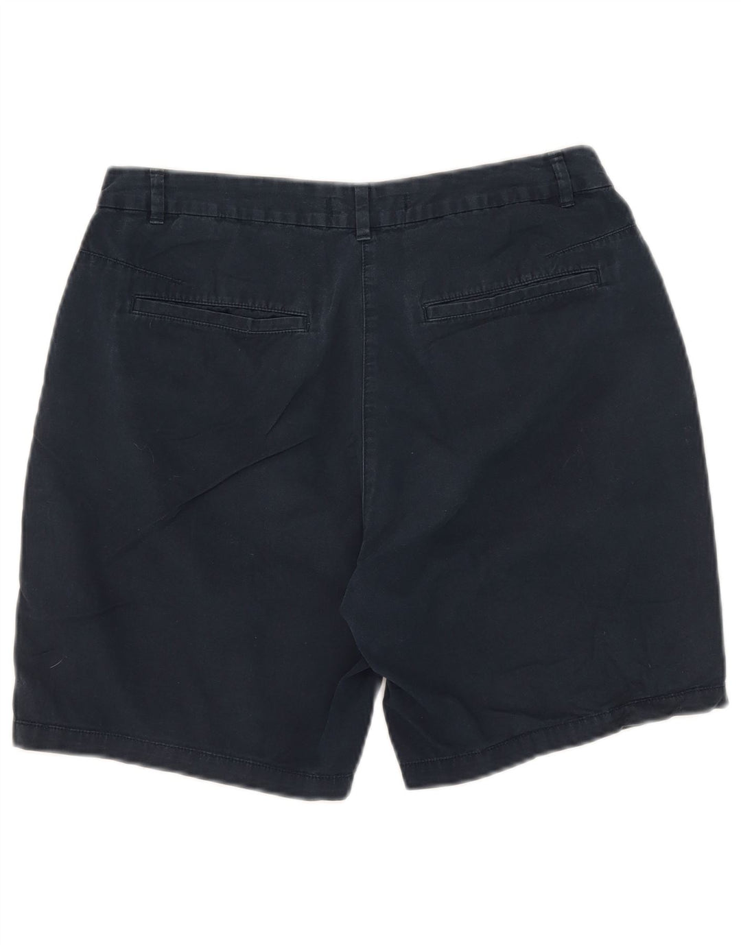 Marks & Spencer Womens Chino Shorts UK 12 Medium W31  Navy Blue Cotton