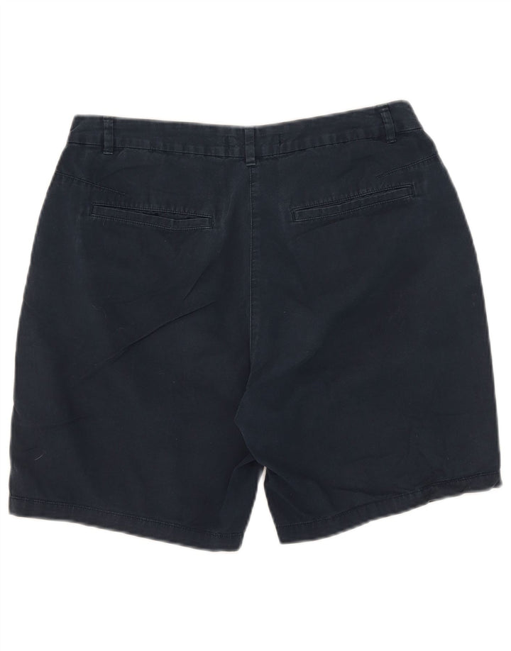 Marks & Spencer Womens Chino Shorts UK 12 Medium W31  Navy Blue Cotton