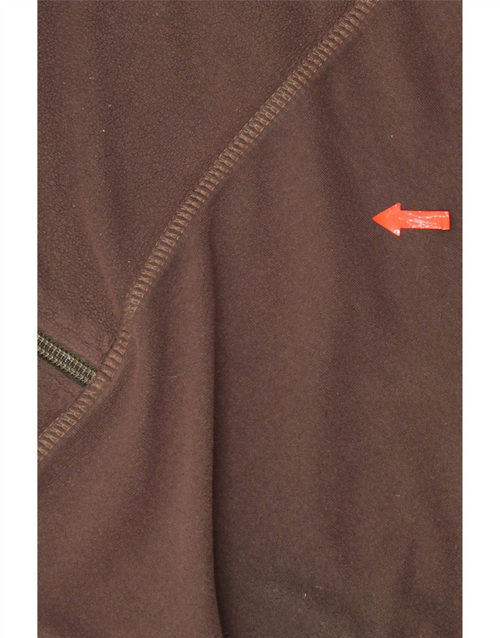 Jack Wolfskin Mens Full Zip Fleece Jumper Large Brown