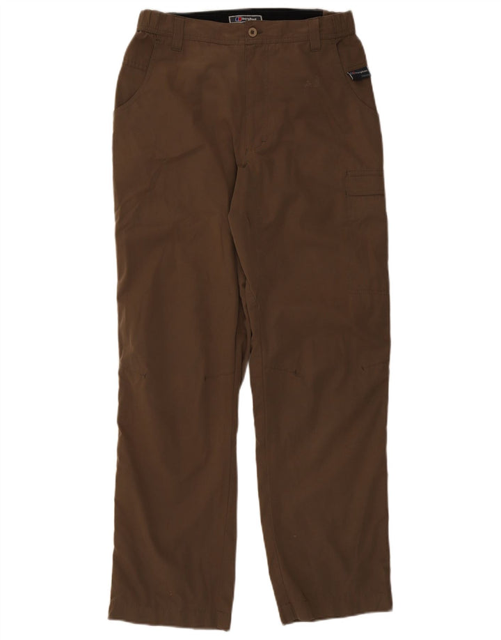 Berghaus Womens Straight Cargo Trousers W32 L30 Brown Polyester