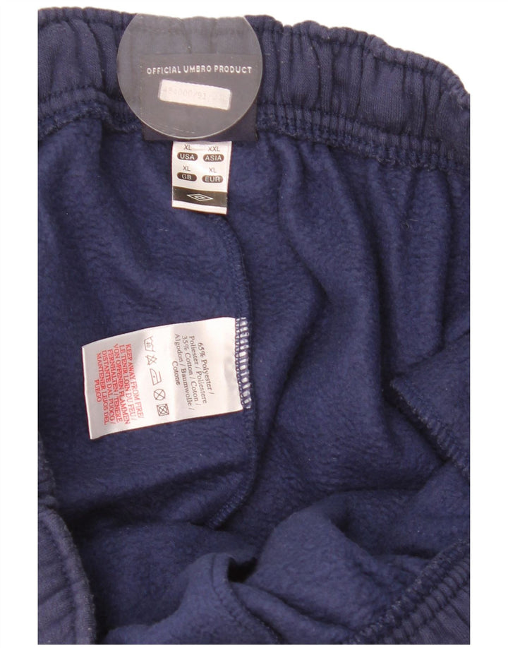 Umbro Mens Tracksuit Trousers Joggers XL Navy Blue Polyester