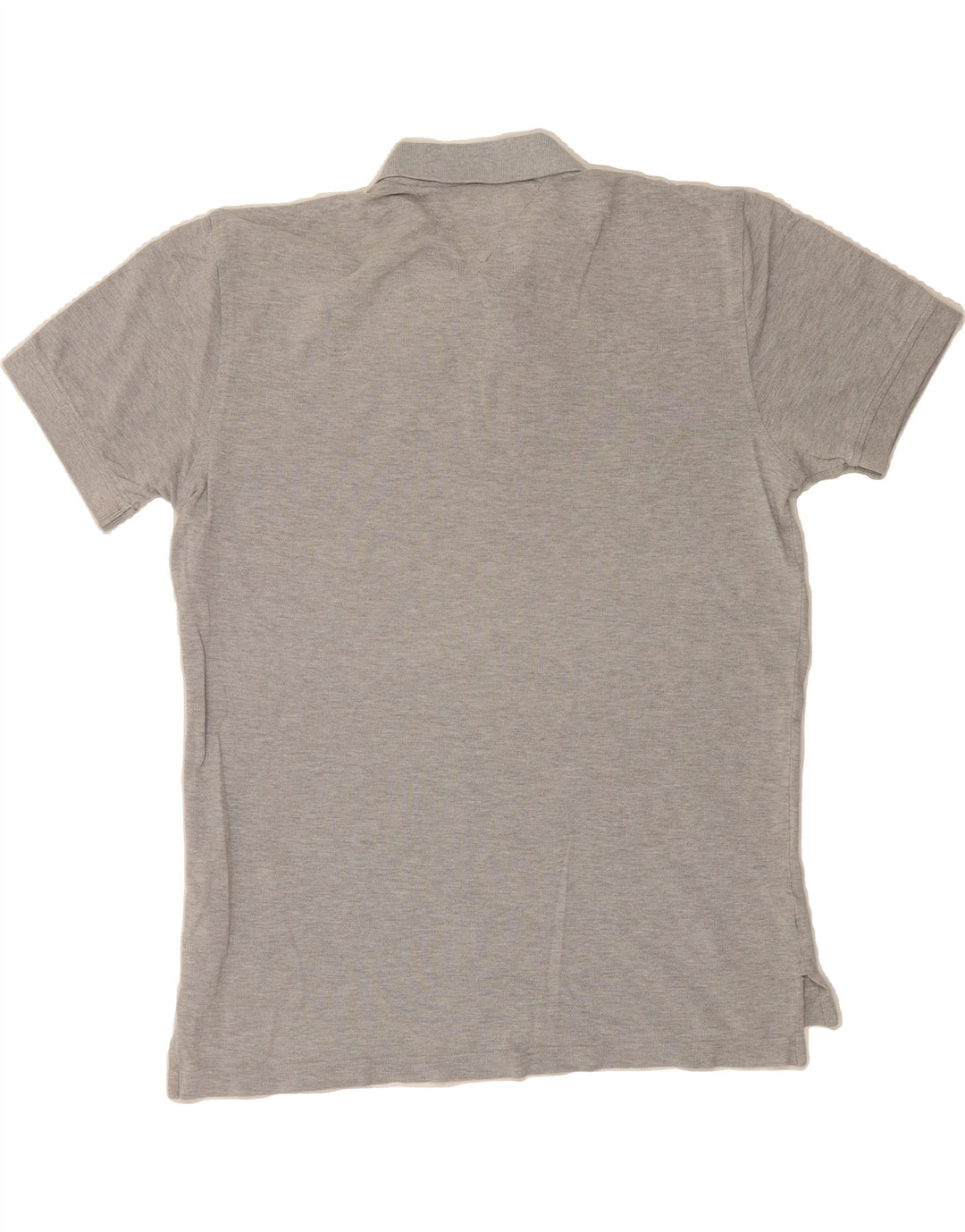 TOMMY HILFIGER Mens Regular Fit Polo Shirt Large Grey Cotton Vintage Tommy Hilfiger and Second-Hand Tommy Hilfiger from Messina Hembry 