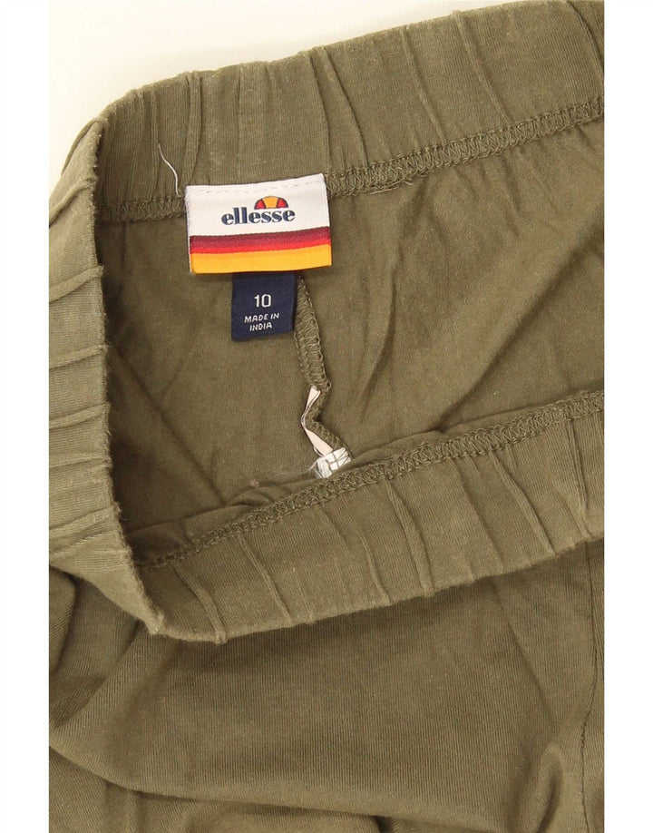 Ellesse Womens Graphic Leggings UK 10 Small Green