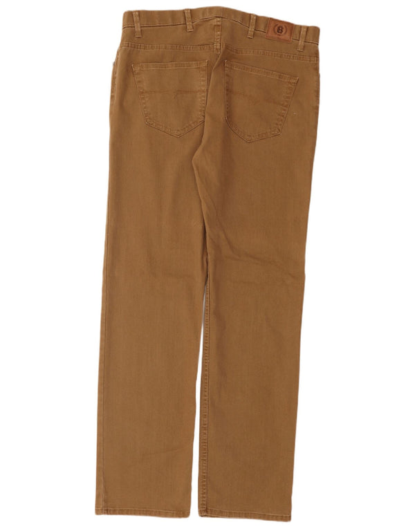 Marks & Spencer Straight Jeans til mænd W38 L33 Brun bomuld