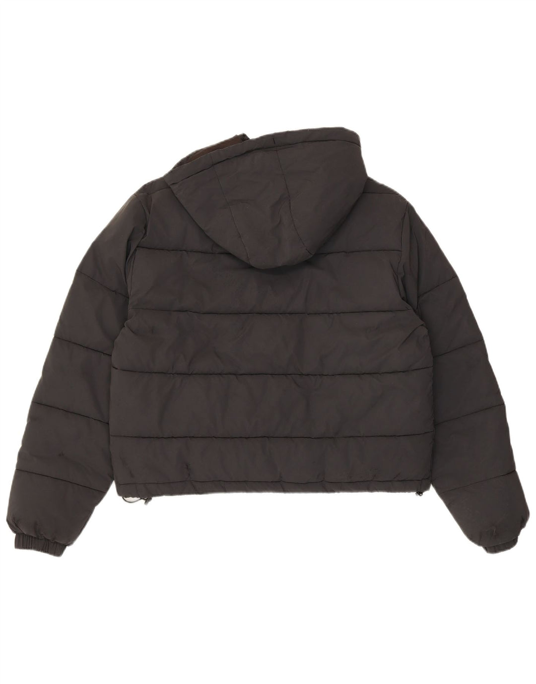 Giacca imbottita oversize con cappuccio da donna Ellesse UK 8 piccola in nylon nero