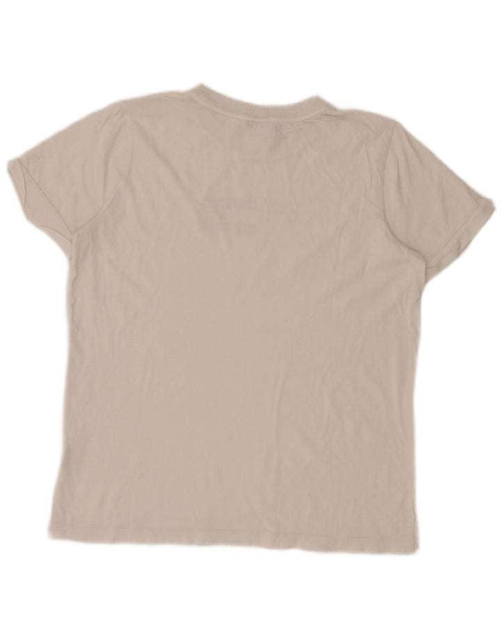 Tommy Hilfiger Womens Graphic T-Shirt Top UK 14 Medium White