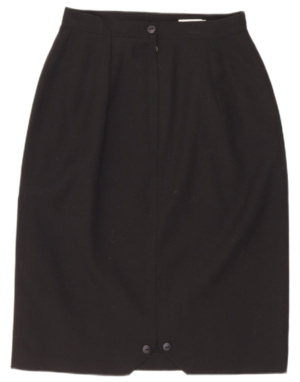 Hinweis: Damen-Bleistiftrock mit hoher Taille, UK 10, Größe S, W22, Schwarz, Polyester