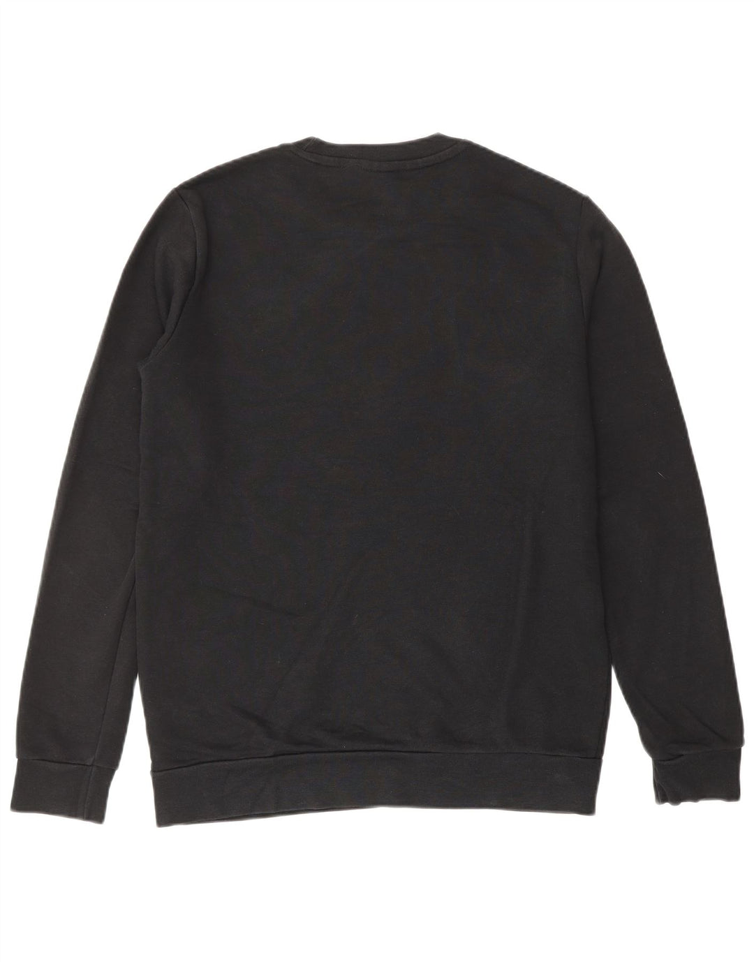ADIDAS Mens Graphic Sweatshirt Jumper Small Black Cotton