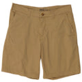 IZOD Mens Stretch Chino Shorts W34 Large Beige Cotton