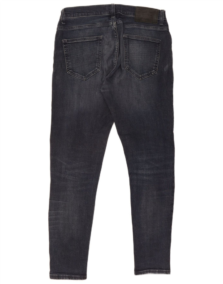 Zara Mens Slim Jeans EU 40 Medium W31 L28 Navy Blue Cotton
