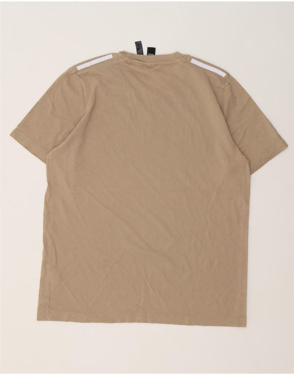 T-shirt da uomo Adidas Top in cotone beige medio
